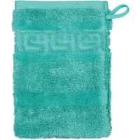 Cawö Handtücher Noblesse Uni 1001 - Farbe: smaragd - 421 - Waschhandschuh 16x22 cm