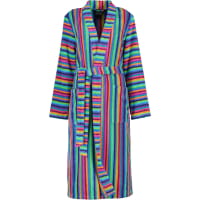 Cawö - Damen Bademantel Walkfrottier - Kimono 7048 - Farbe: 84 - multicolor S