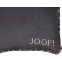 JOOP! Kissenhülle Uni-Doubleface - Größe: 50x50 cm - Farbe: Anthrazit-Taupe