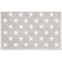 Cawö Handtücher NEW STARS Sterne klein 6261 - Farbe: platin/weiß - 76 - Duschtuch 70x140 cm