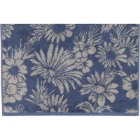 Cawö Handtücher Luxury Home Two-Tone Edition Floral 638 - Farbe: nachtblau - 10 Gästetuch 30x50 cm