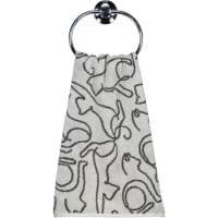 Cawö Handtücher CUTE CATS EDITION Cats 6264 - Farbe: platin/basalt - 70 - Handtuch 50x100 cm