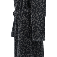Cawö Damen Bademantel Kimono 2111 - Farbe: schwarz - 97 L
