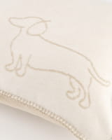 Cawö Kissenhüllen WE LOVE DOGS Companion 62480 - Farbe: natur/beige - 33 - 50x50 cm