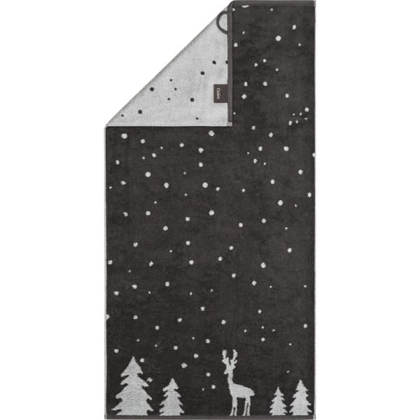 Cawö Handtücher WINTER EDITION Rudi im Schnee 6271 - Farbe: basalt/platin - günstig online kaufen
