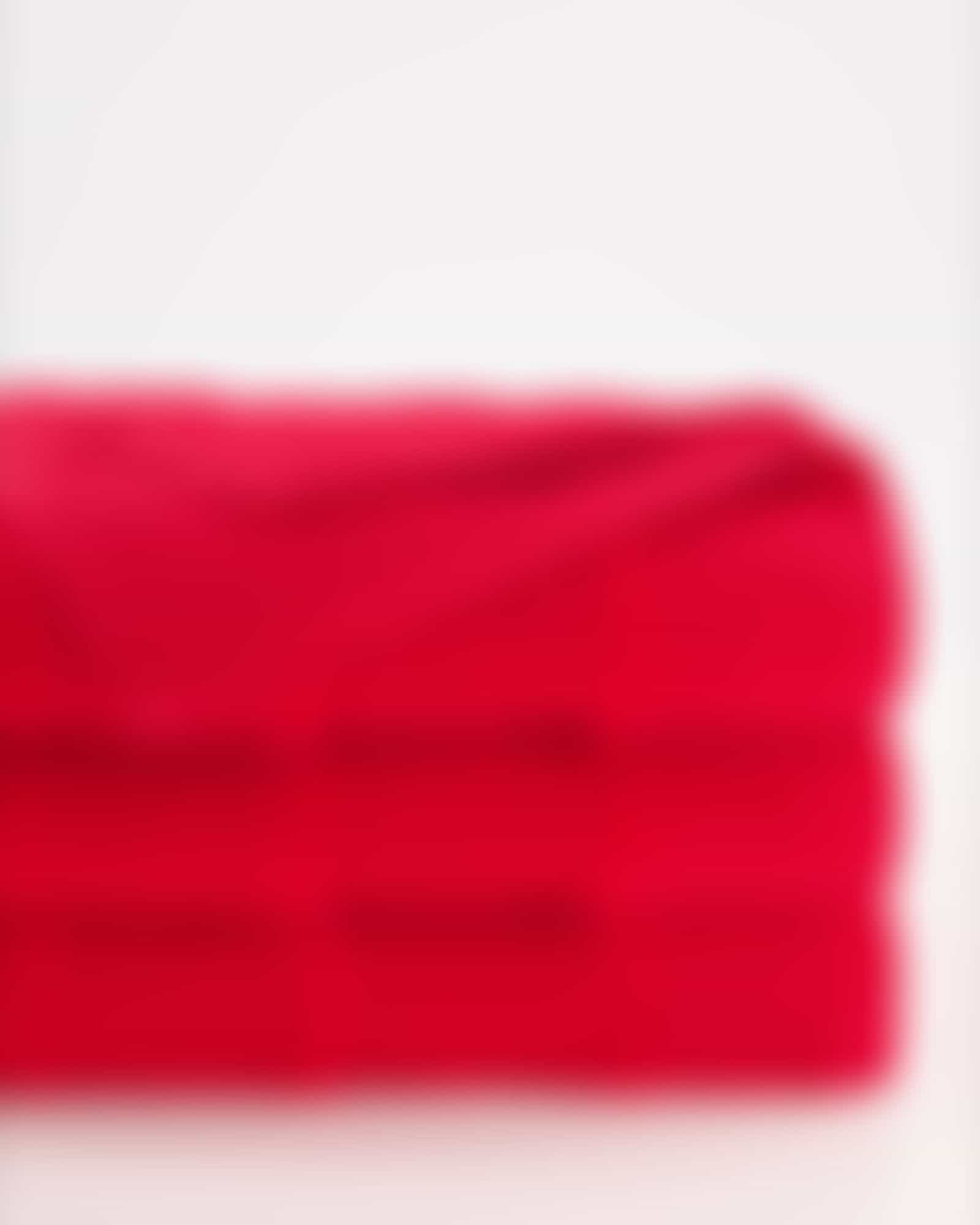 Cawö - Noblesse Uni 1001 - Farbe: 203 - rot - Waschhandschuh 16x22 cm Detailbild 2