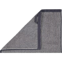 Marc o Polo Timeless Tone Stripe - Farbe: Marine/Light Silver Handtuch 50x100 cm