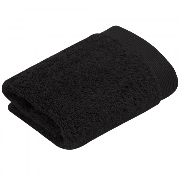 Vossen Handtücher High Line - Farbe: schwarz - 7900 - Seiflappen 30x30 cm