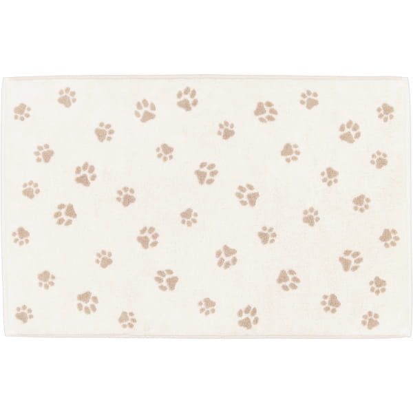Cawö Badematten WE LOVE DOGS Paws 6247 - Farbe: natur/beige - 33 - 50x80 cm