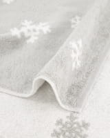 Cawö Handtücher WINTER EDITION Schneekristalle 6270 - Farbe: platin/weiß - 76