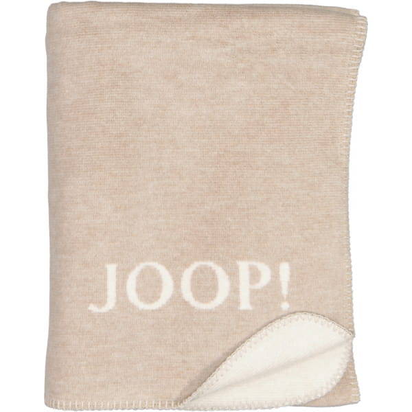 JOOP! Wohndecke Melange-Doubleface - Größe: 150x200 cm - Farbe: Sand-Natur günstig online kaufen