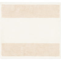 Cawö Handtücher Luxury Home Two-Tone 590 - Farbe: natur - 36 - Waschhandschuh 16x22 cm