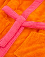 Vossen Bademäntel Kinder Kapuze Bixie - Farbe: electric orange/prim rose - 0006
