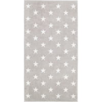 Cawö Handtücher NEW STARS Sterne groß 6260 - Farbe: platin/weiß - 76 - Duschtuch 70x140 cm