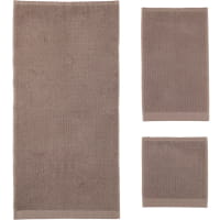 Rhomtuft - Handtücher Baronesse - Farbe: taupe - 58 - Seiflappen 30x30 cm