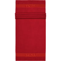 frottana Saunatücher Sauna - Farbe: ruby - 075 - 80x200 cm