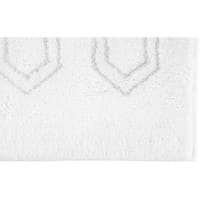 Rhomtuft RHOMY - Badteppich Elegance 259 - Farbe: weiß/silberlurex - 151 60x90 cm