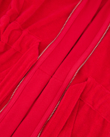 Vossen Bademäntel Damen Kurzmantel mit Kapuze Tampa - Farbe: kirschrot - 3680