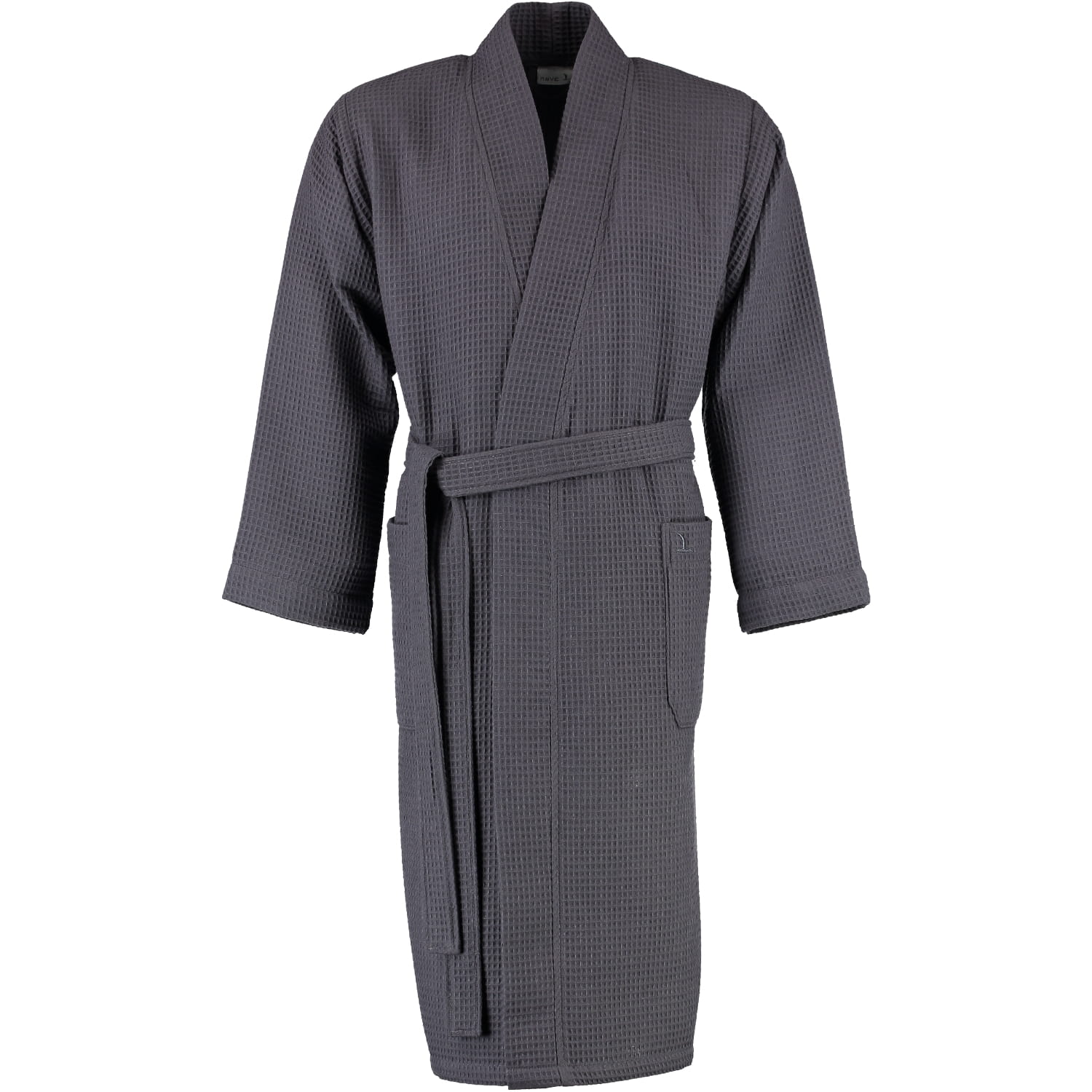 Möve Bademantel Kimono Homewear - graphit | (2-7612/0663) | Farbe: Bademantel - 843 unisex