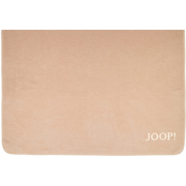JOOP! Wohndecken Uni-Doubleface - Farbe: Nude-Pergament - 150x200 cm