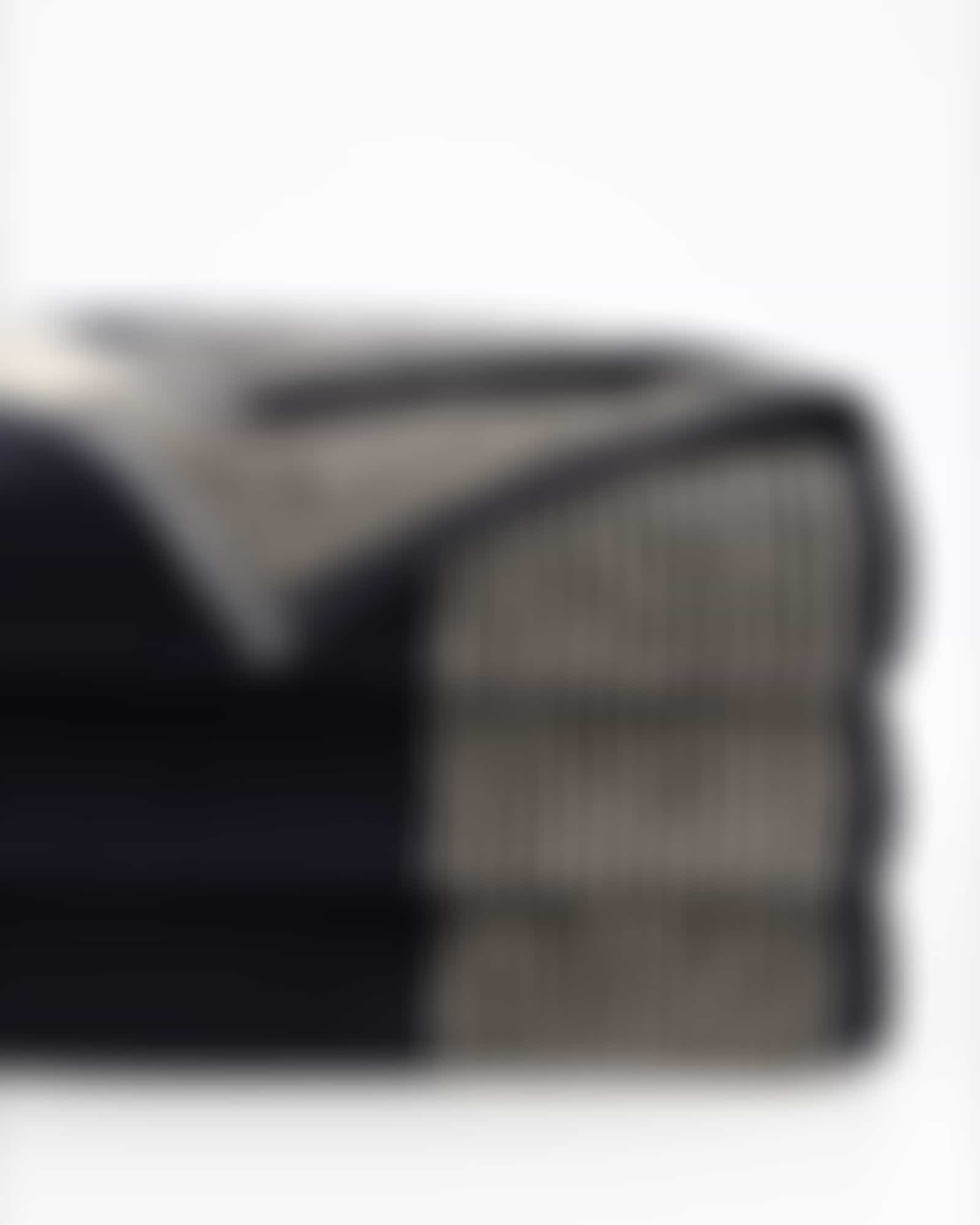 Cawö Handtücher Luxury Home Two-Tone 590 - Farbe: schwarz - 93 - Waschhandschuh 16x22 cm
