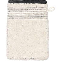 Möve - Eden - Melange mit Biesenbordüre - Farbe: natur - 081 (1-0151/8944) - Waschhandschuh 15x20 cm
