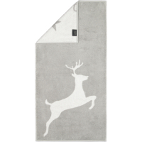 Cawö Christmas Edition Hirsch 929 - Farbe: platin - 76 Handtuch 50x100 cm