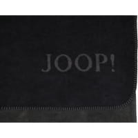JOOP! Wohndecken Uni-Doubleface - Farbe: Schwarz-Anthrazit - 150x200 cm