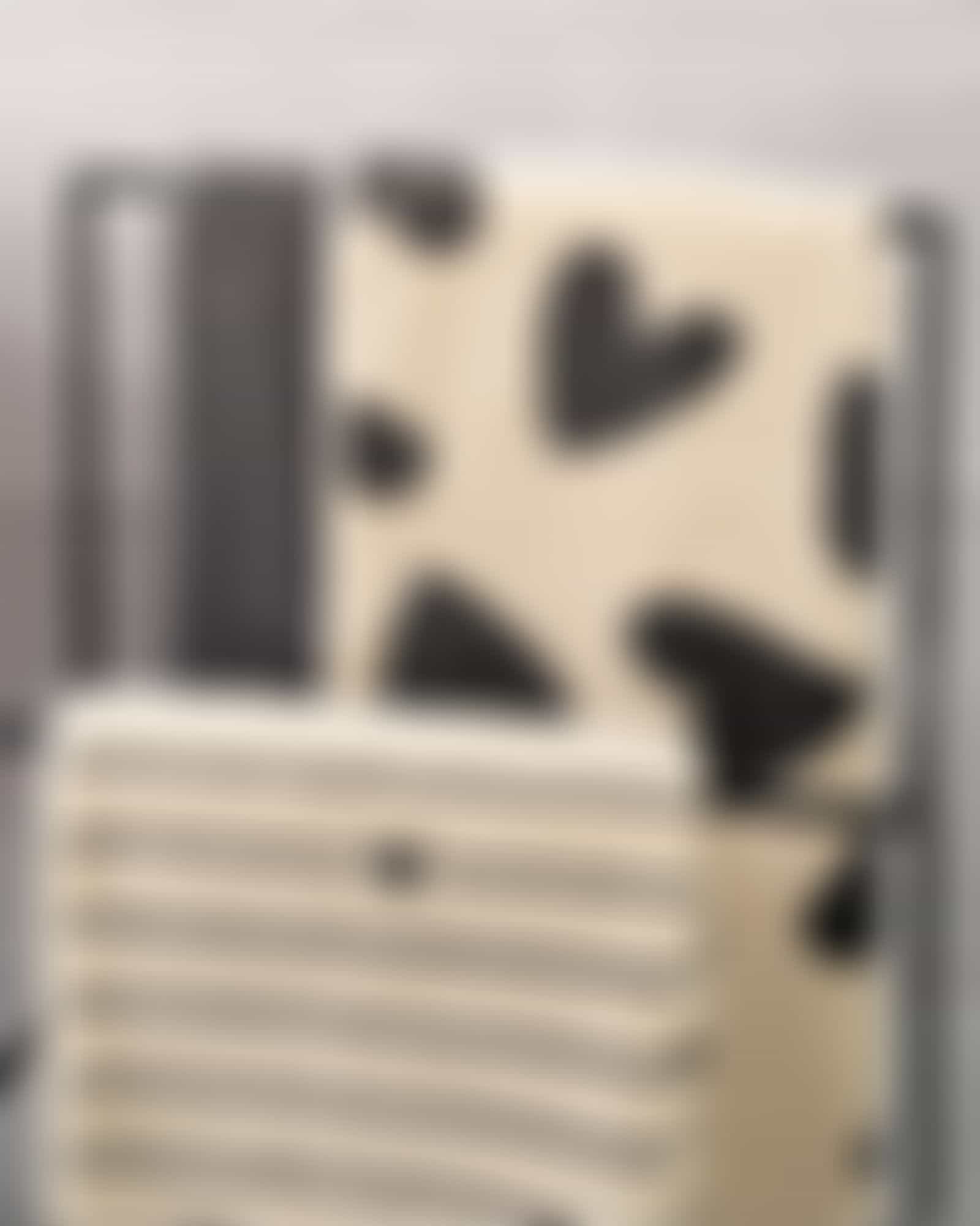 Cawö Handtücher Heart Beats Lines & Hearts 6276 - Farbe: basalt - 37 Detailbild 1