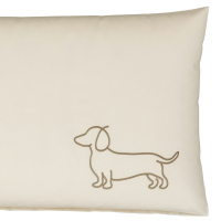 elegante Kissenbezüge WE LOVE DOGS Companion 24542 - Farbe: Natur-Beige - 7 - Kissen 40x80 cm