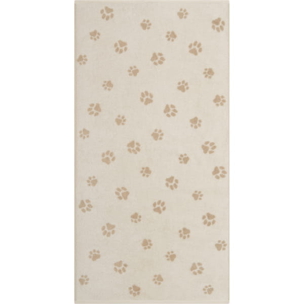 Cawö Handtücher We love Dogs Paws 6247 - Farbe: Natur-Beige - 33 - Handtuch günstig online kaufen