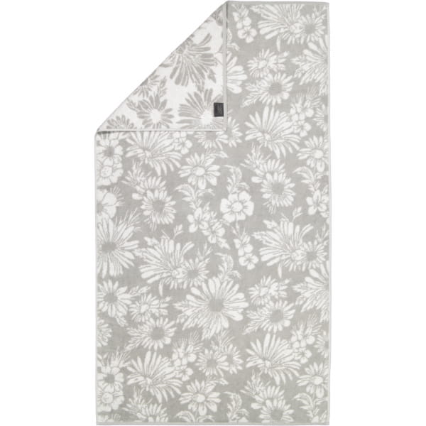 Cawö Handtücher Luxury Home Two-Tone Edition Floral 638 - Farbe: platin - 76 - Duschtuch 80x150 cm