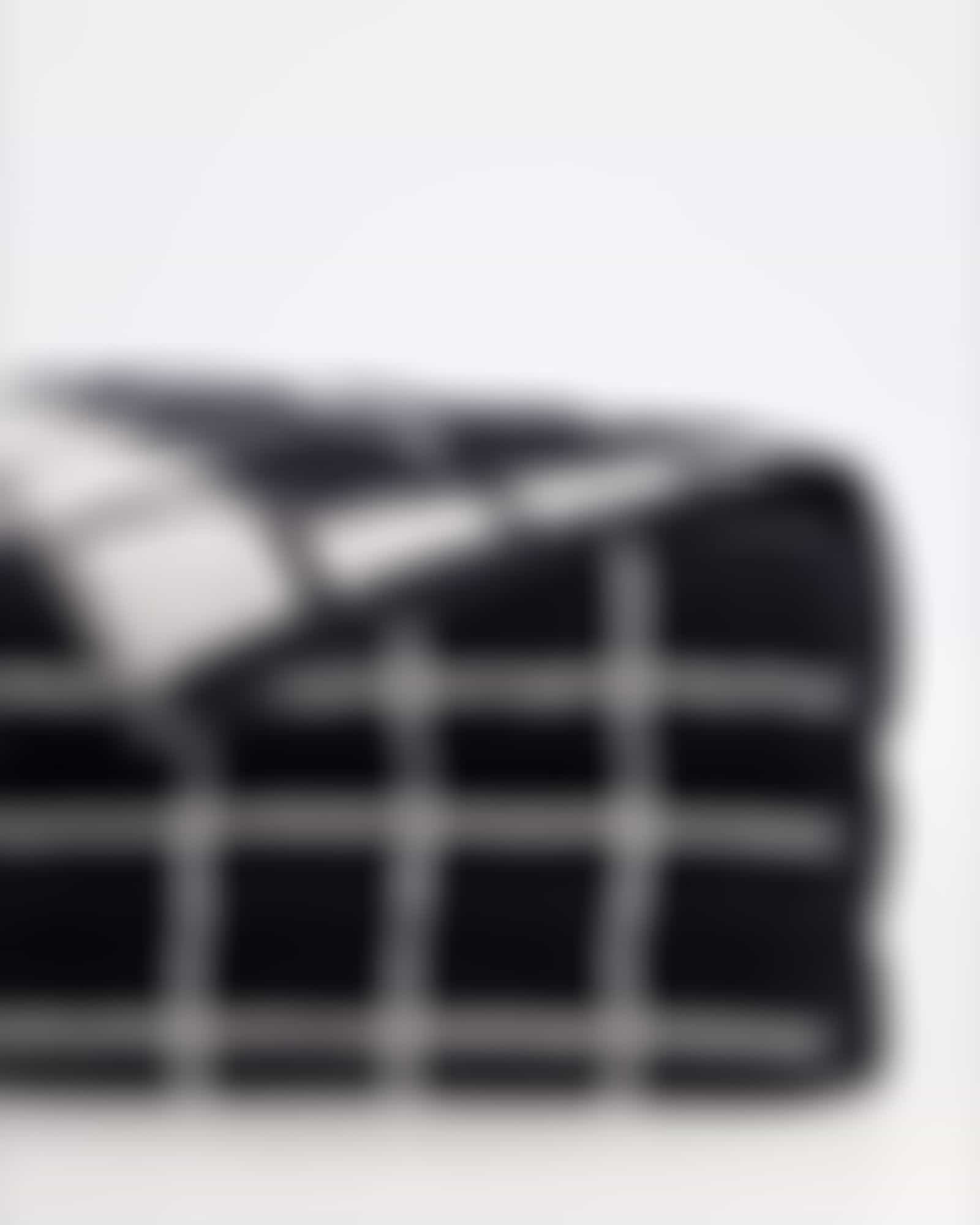 Cawö Zoom Karo 123 - Farbe: schwarz - 97 - Waschhandschuh 16x22 cm