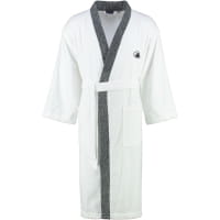 Egeria Bademantel Kimono Black&amp;White - Farbe: white - 001 (011026) XL
