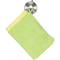 Cawö Handtücher Lifestyle Splash 7071 - Farbe: pistazie/lemon - 45 - Waschhandschuh 16x22 cm