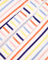 Cawö Damen Bademantel Kimono 3343 - Farbe: weiß-multicolor - 62 - XL