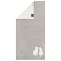 Cawö Handtücher CUTE CATS EDITION You & Me 6263 - Farbe: platin/weiß - 76