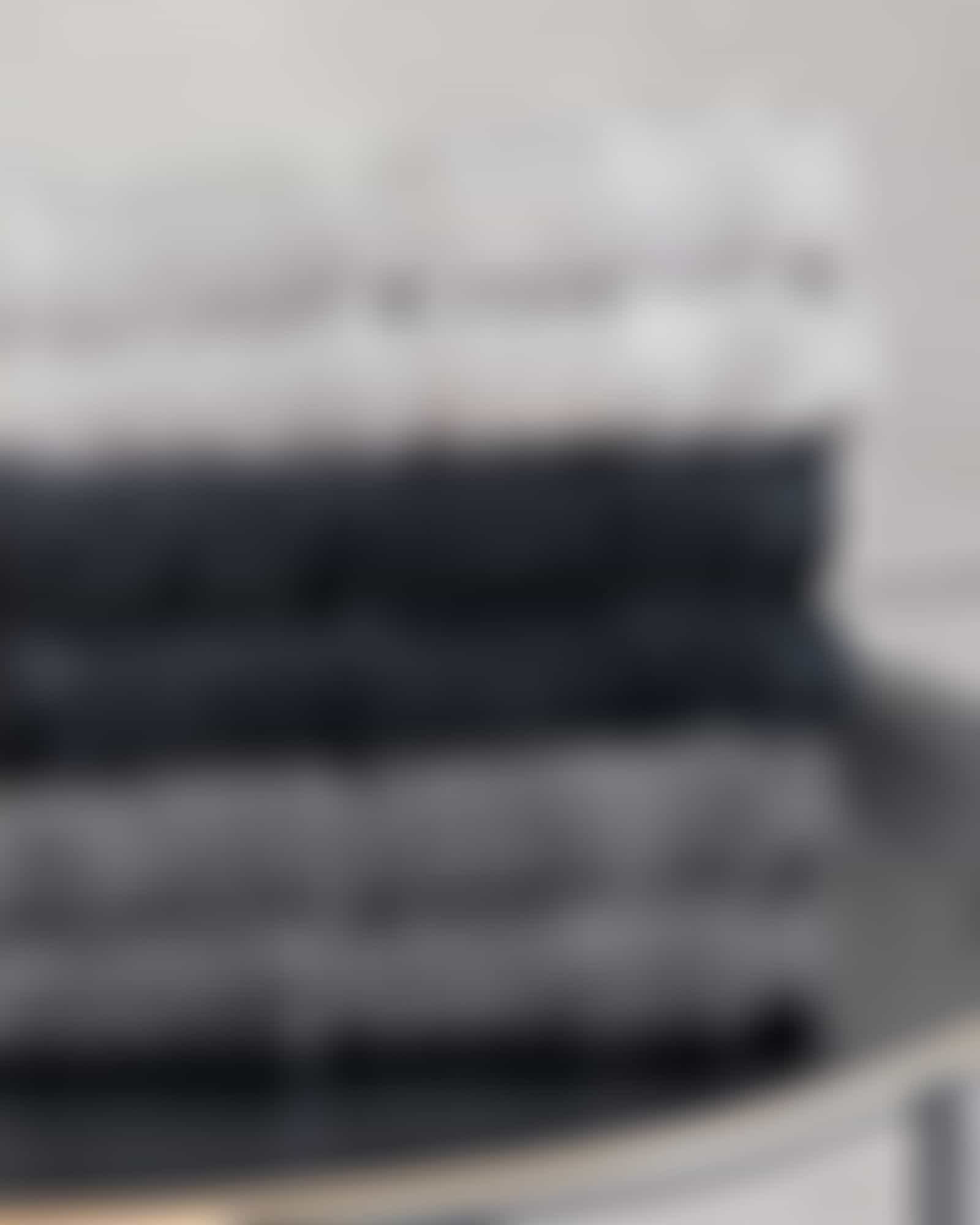 Cawö - Noblesse Uni 1001 - Farbe: 774 - anthrazit - Seiflappen 30x30 cm Detailbild 2