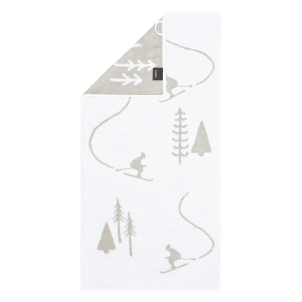 Cawö Handtücher WINTER EDITION Skifahrer 6272 - Farbe: weiß/platin - 67