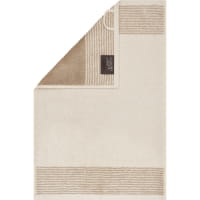 Cawö Handtücher Luxury Home Two-Tone 590 - Farbe: natur - 36 - Seiflappen 30x30 cm
