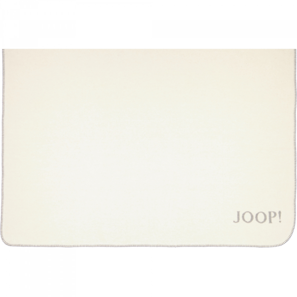 JOOP! Wohndecke Melange-Doubleface - Größe: 150x200 cm - Farbe: Natur-Silber