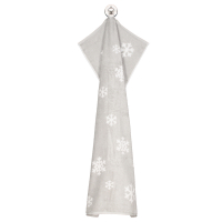 Cawö Handtücher WINTER EDITION Schneekristalle 6270 - Farbe: platin/weiß - 76