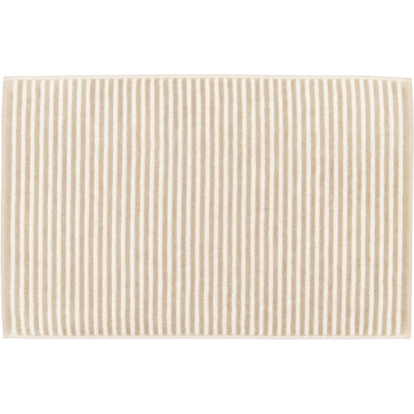 Cawö Badematten Two-Tone Stripes 480 - Farbe: sand - 33 - 50x80 cm günstig online kaufen