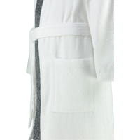 Egeria Bademantel Kimono Black&amp;White - Farbe: white - 001 (011026) - S