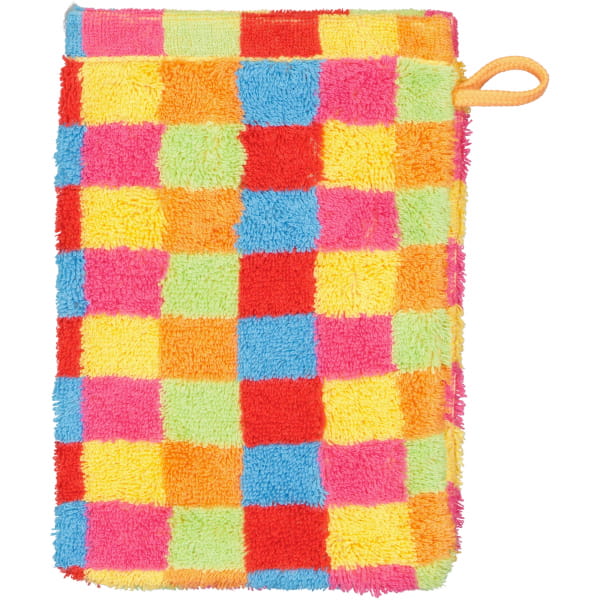 Cawö - Life Style Karo 7017 - Farbe: multicolor - 25 - Waschhandschuh 16x22 cm