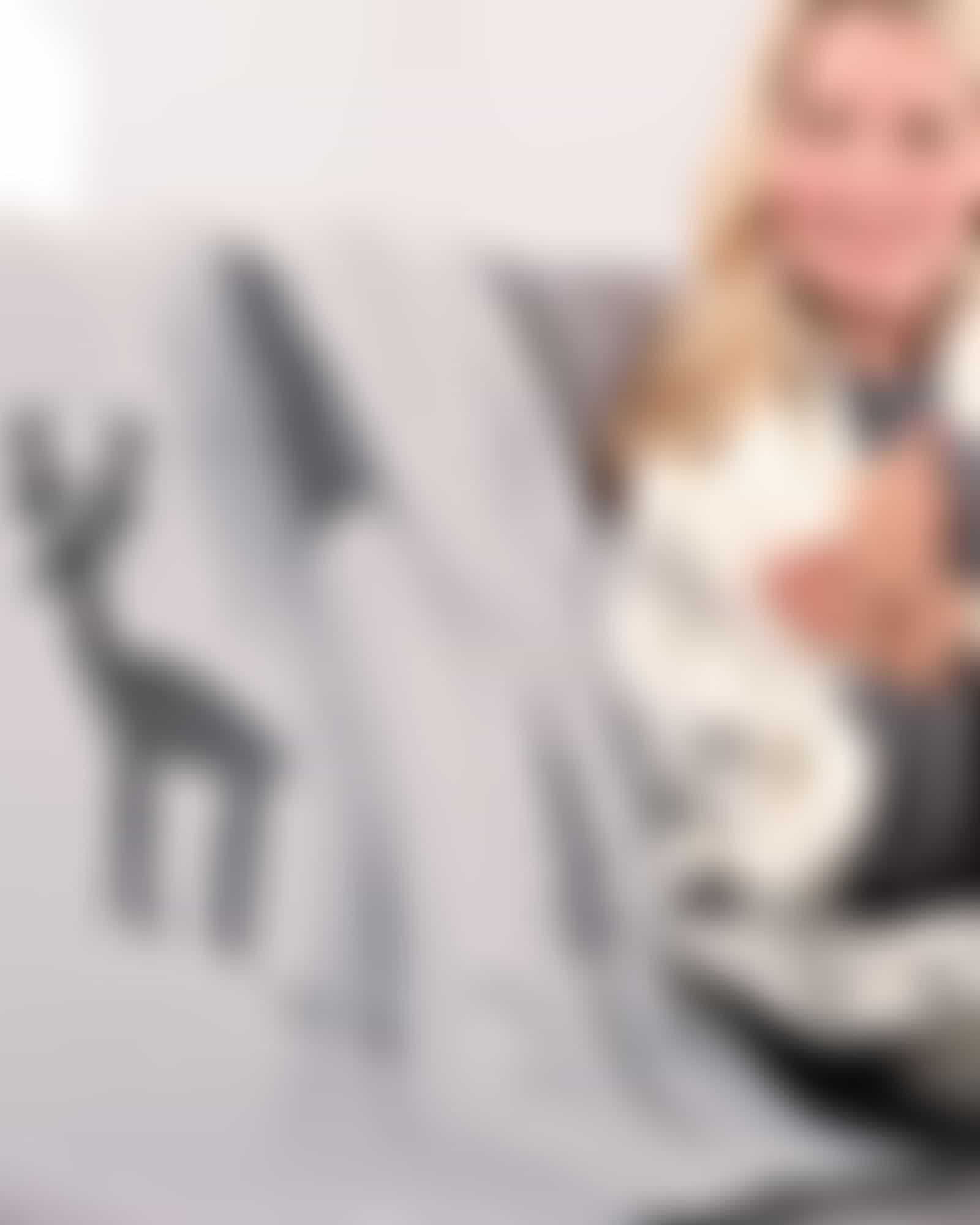 Cawö Wohndecken WINTER EDITION Tannen 62730 - Farbe: stein/anthrazit - 70 - 150x200 cm