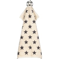 Cawö Handtücher NEW STARS Sterne klein 6261 - Farbe: beige/basalt - 37 - Duschtuch 70x140 cm