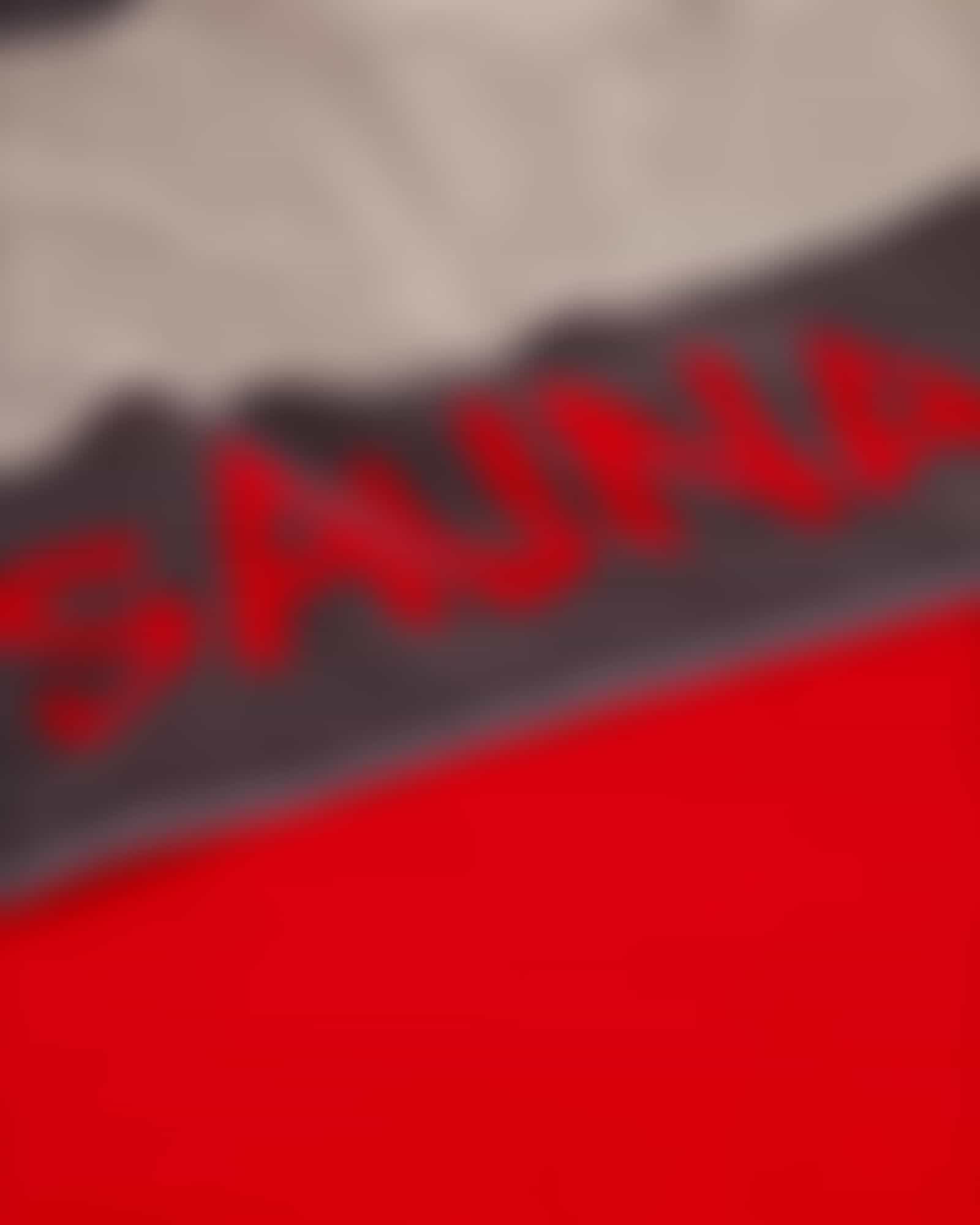 Cawö - Saunatuch 599 - 80x200 cm - Farbe: anthrazit/rot - 72