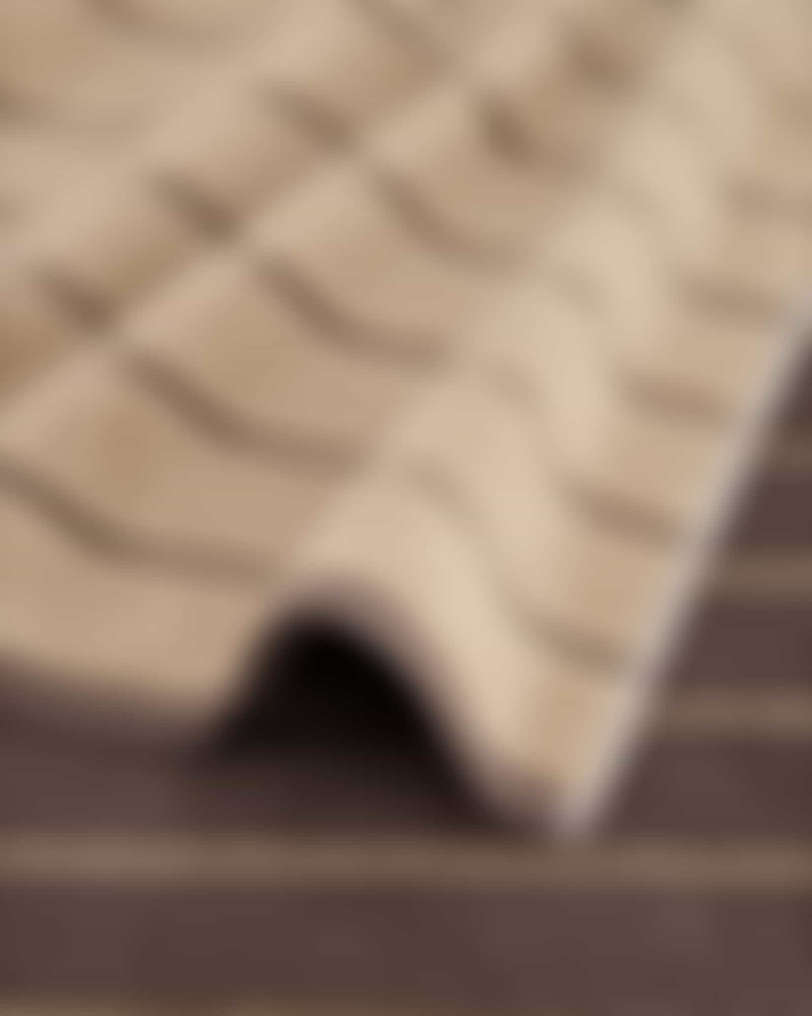 Cawö Handtücher Balance Doubleface 6232 - Farbe: sand - 39 - Waschhandschuh 16x22 cm Detailbild 2