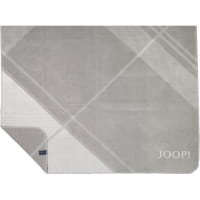 JOOP! Wohndecke Checks - Größe: 150x200 cm - Farbe: Silber-Natur